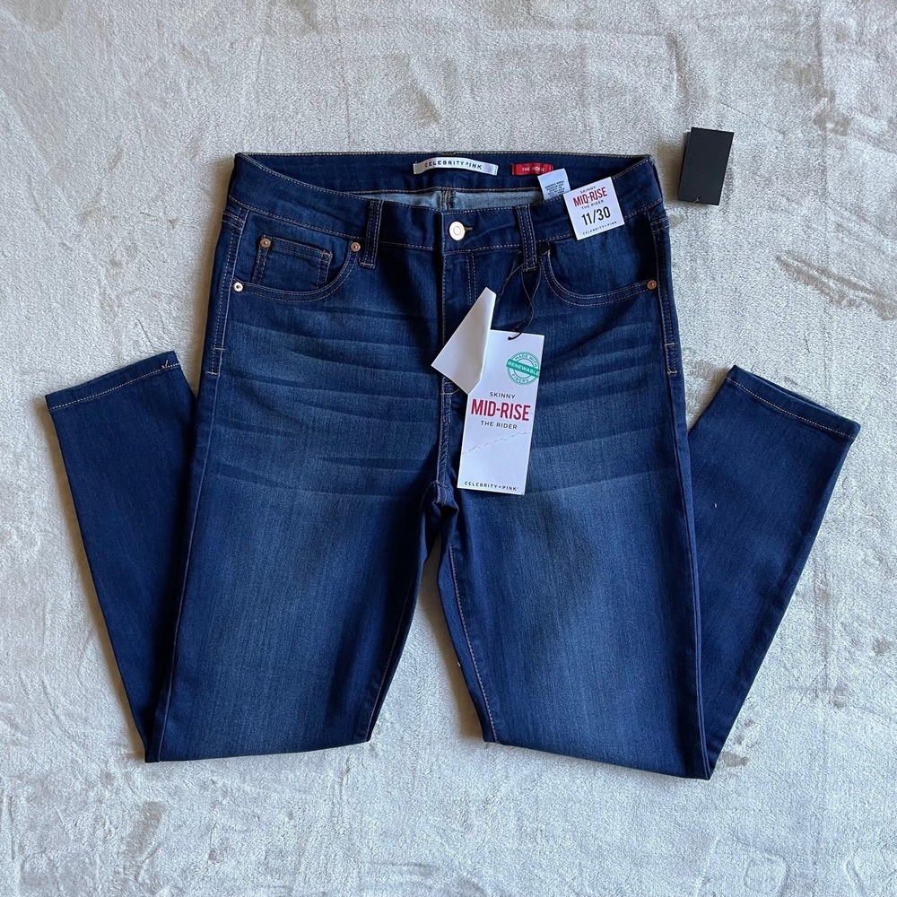 Celebrity Pink Mid Rise Skinny Jeans Size 11